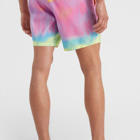 Cali Melting 16'' Swim Shorts | Orange Melting Gradient