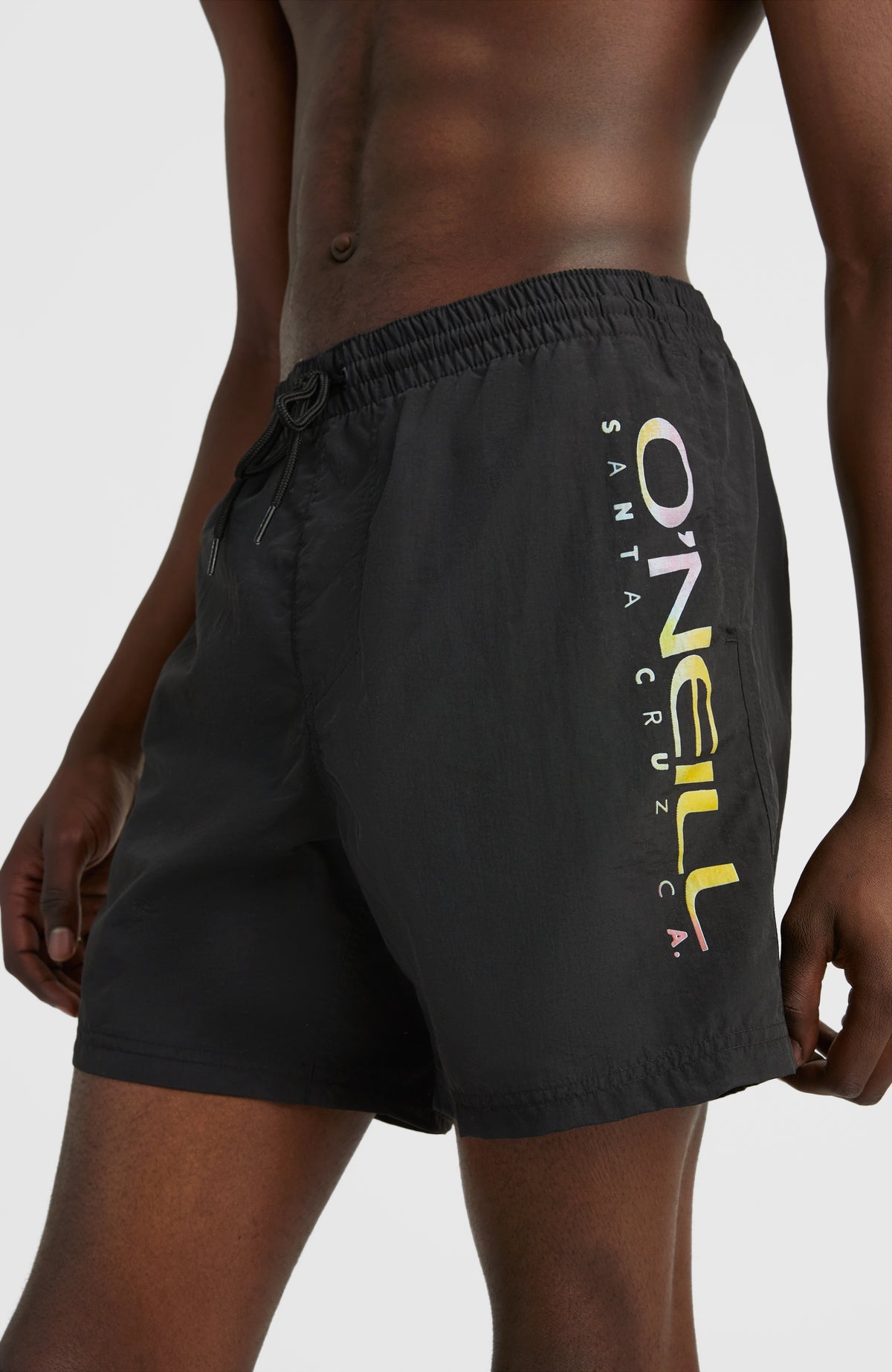 Cali Melted Print 16'' Swim Shorts | Black Out