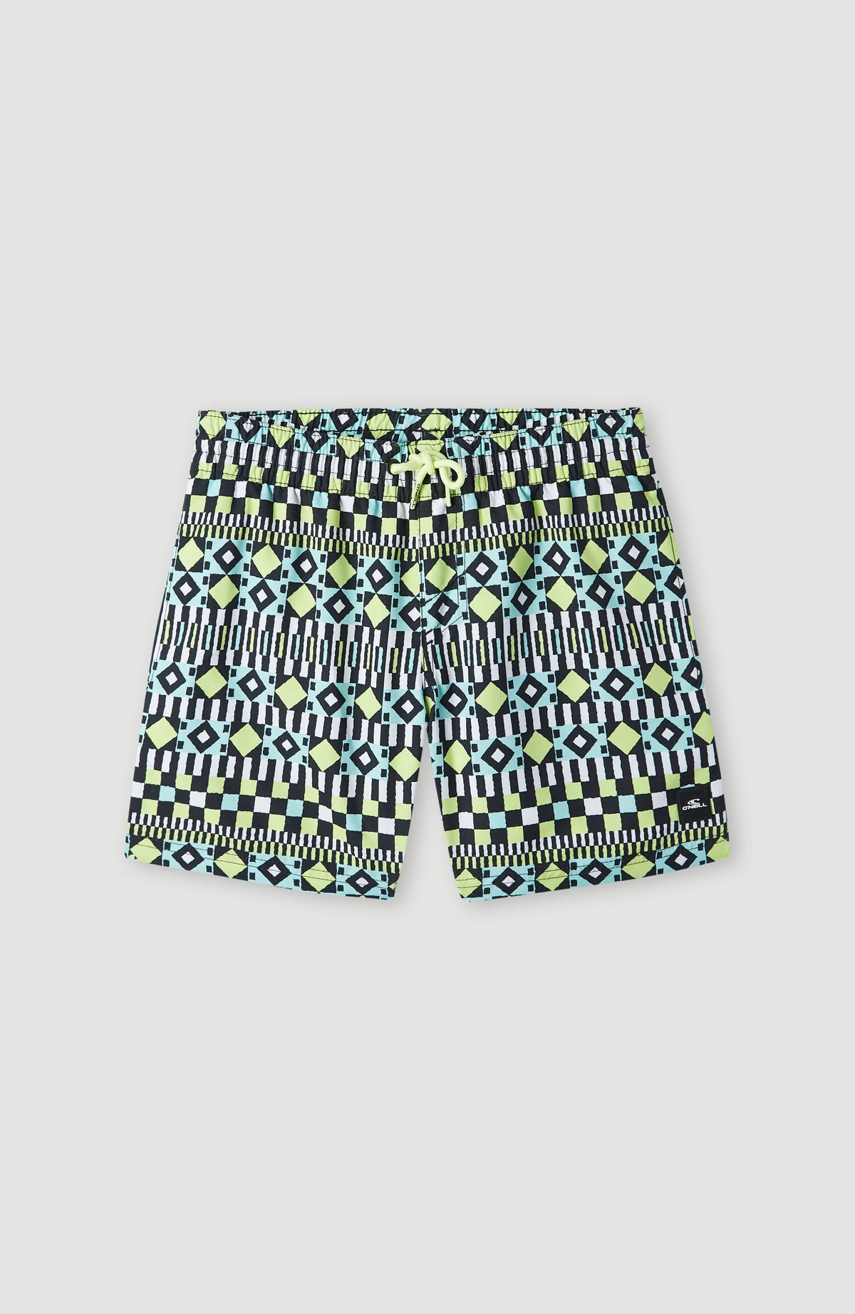 Cali Print 13'' Swim Shorts | Black Future Fade