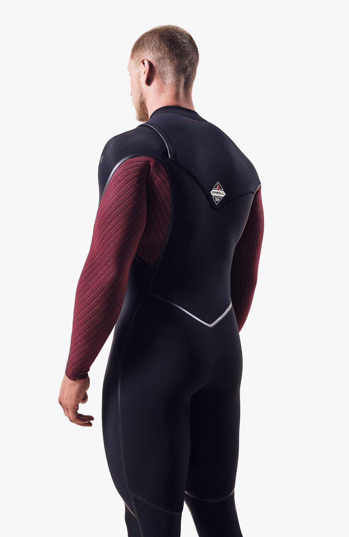 Hyperfreak Fire 4/3+mm Chest Zip Full Wetsuit | BLACK/DARK RED