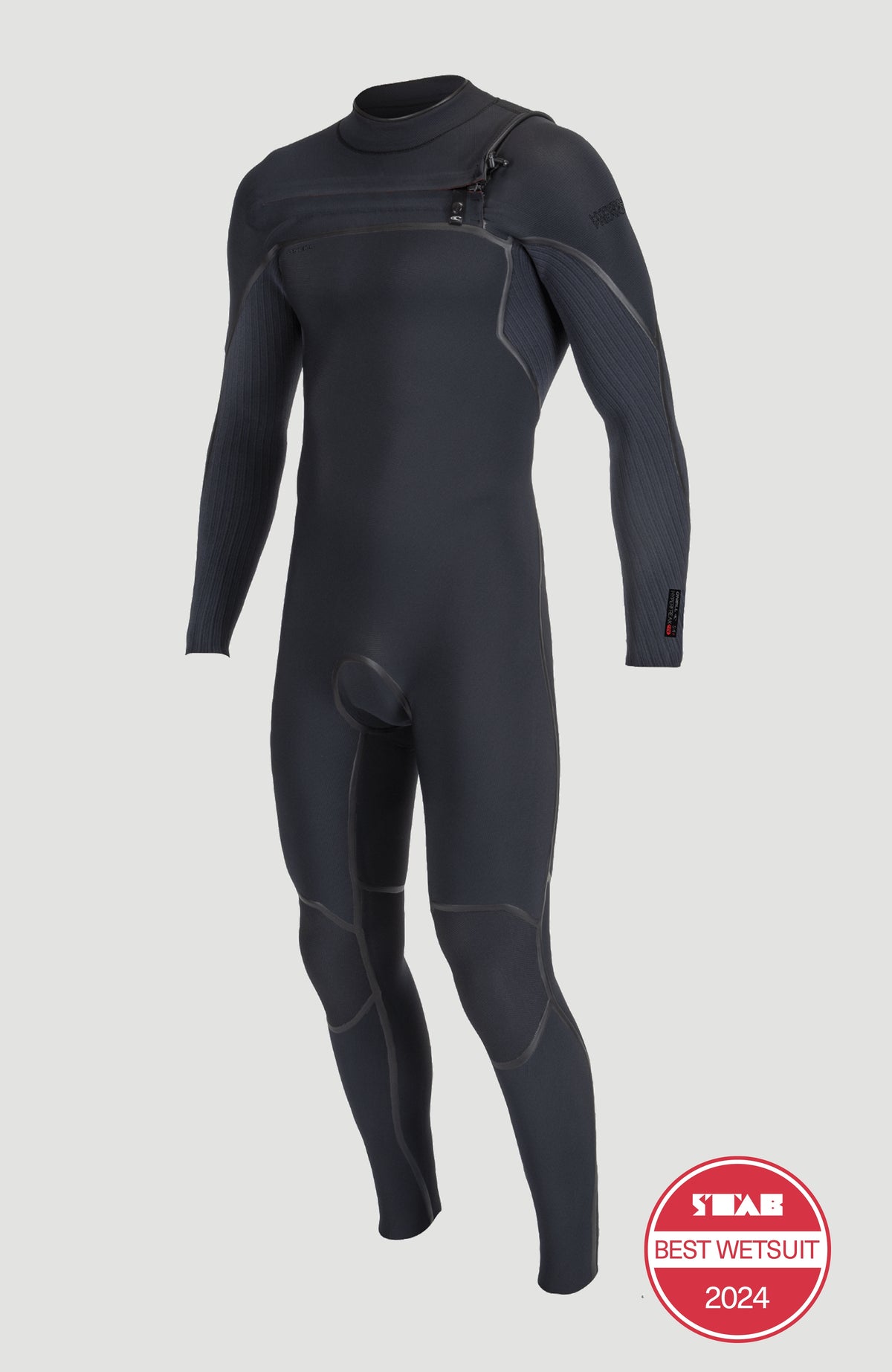 Hyperfreak Fire 5/4+mm Chest Zip Full Wetsuit | BLACK/BLACK