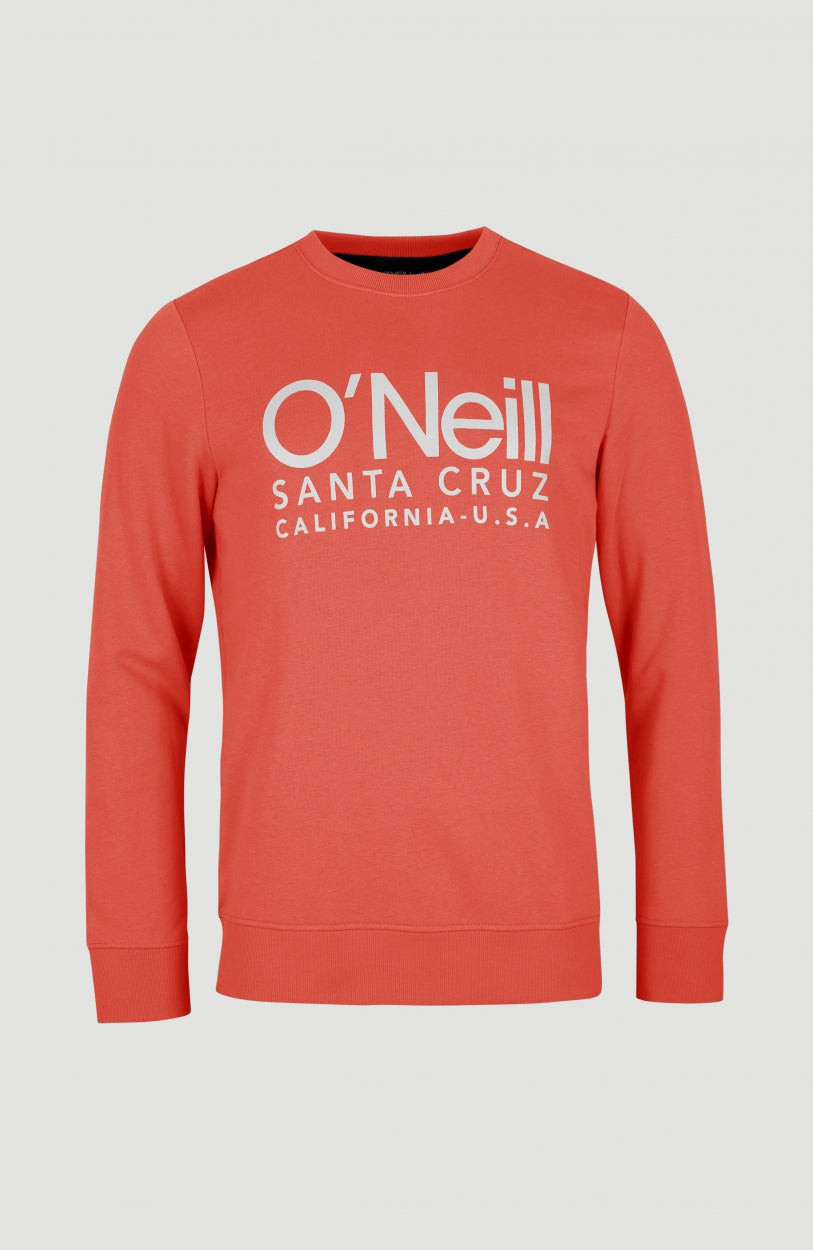 Logo Crew Sweatshirt | Living Coral -A