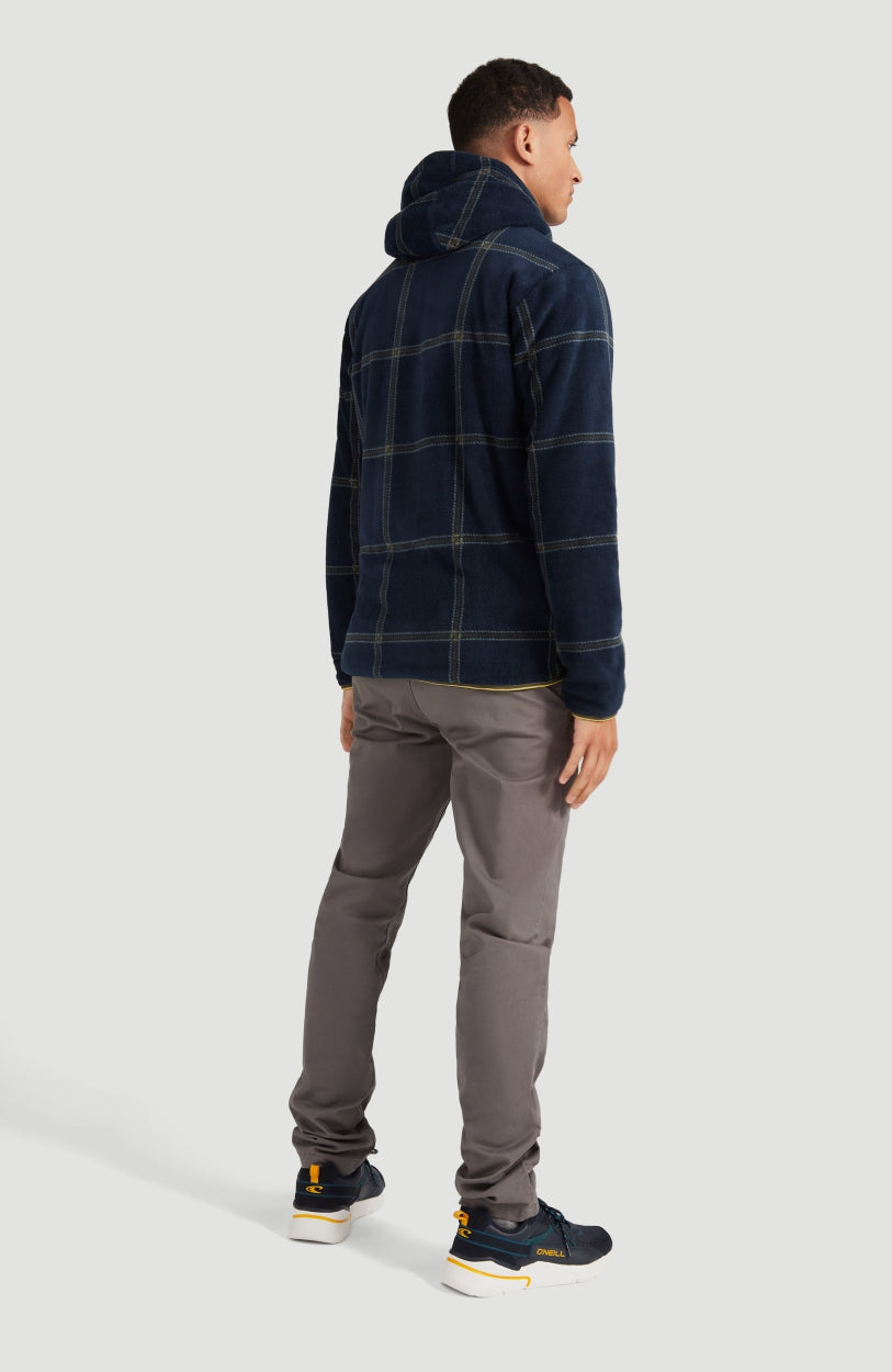 Check-Out Superfleece | Blue With Green