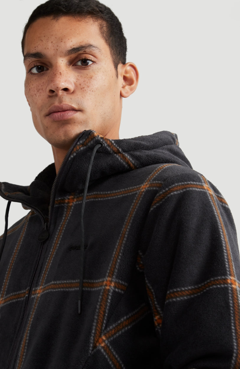 Check-Out Superfleece | Grey With Yellow