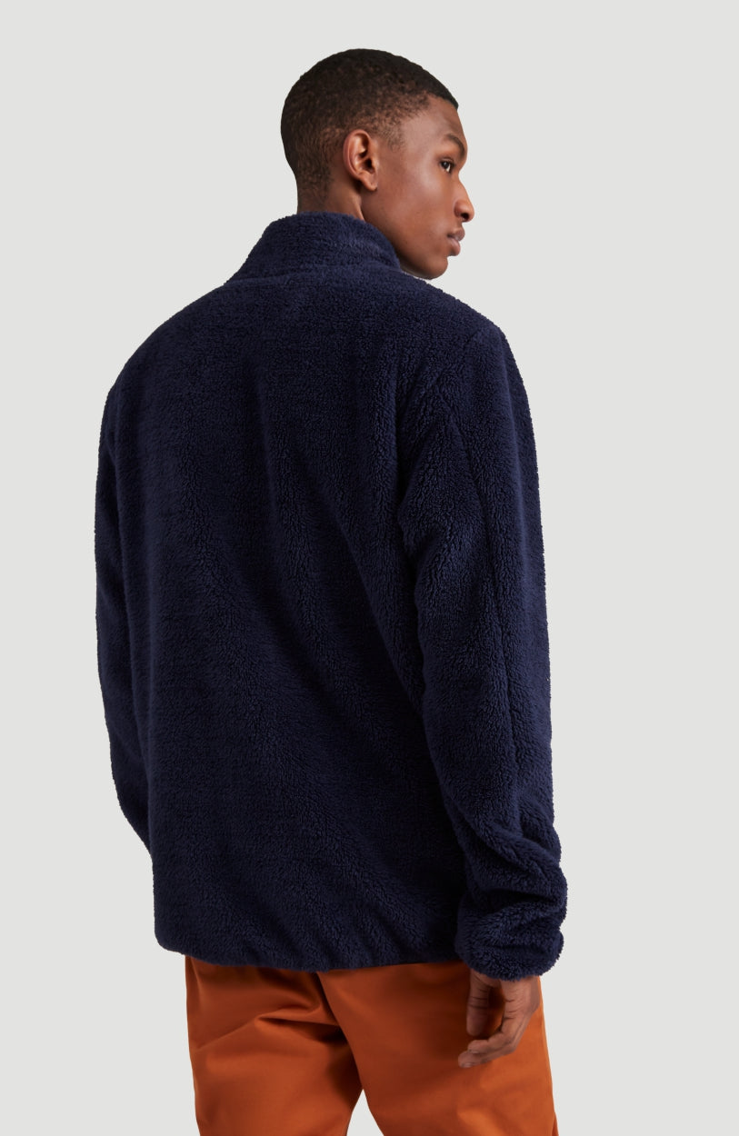 Baffle Mix Full Zip Fleece | Ink Blue -A