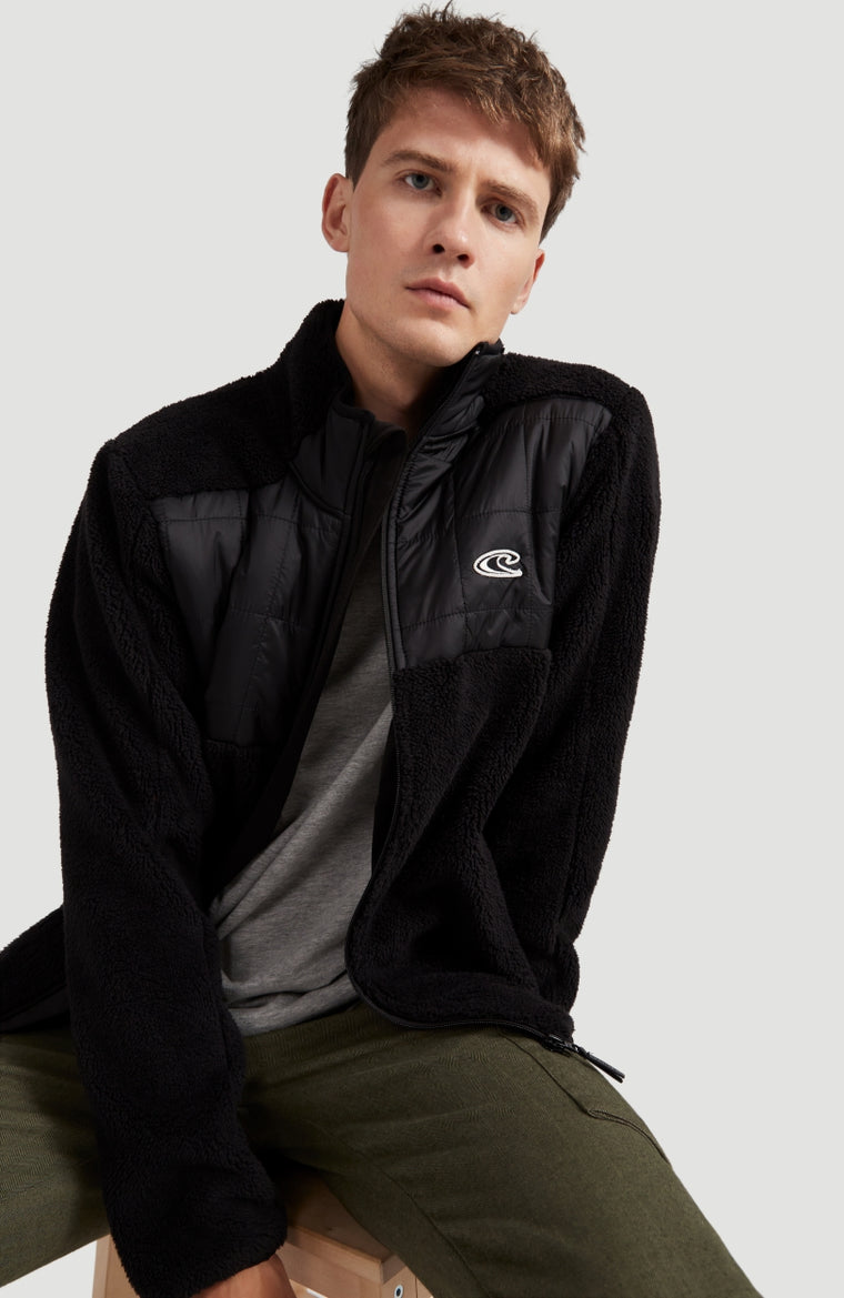Baffle Mix Full Zip Fleece | BlackOut - A