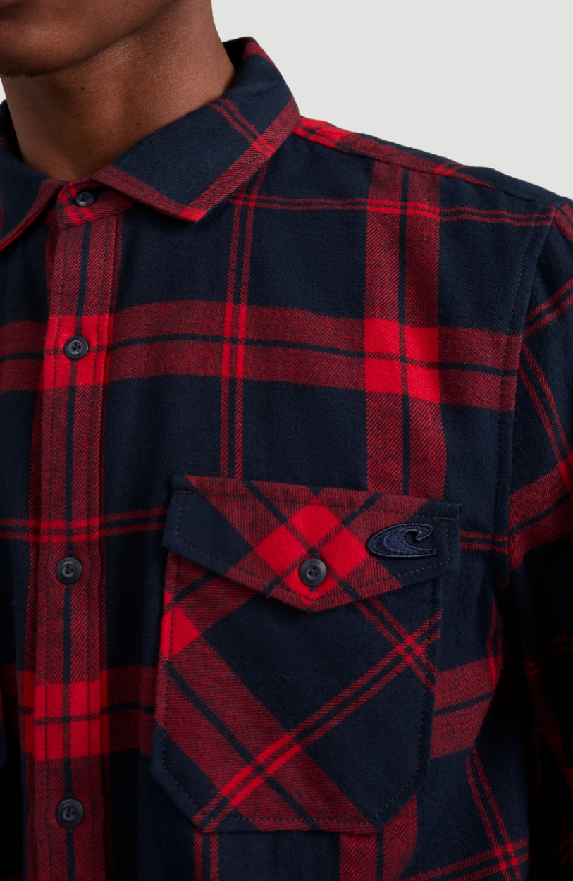 Check Flannel Shirt | Red With