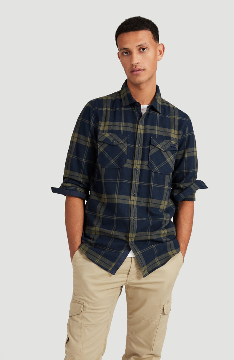 Check Flannel Shirt | Green With