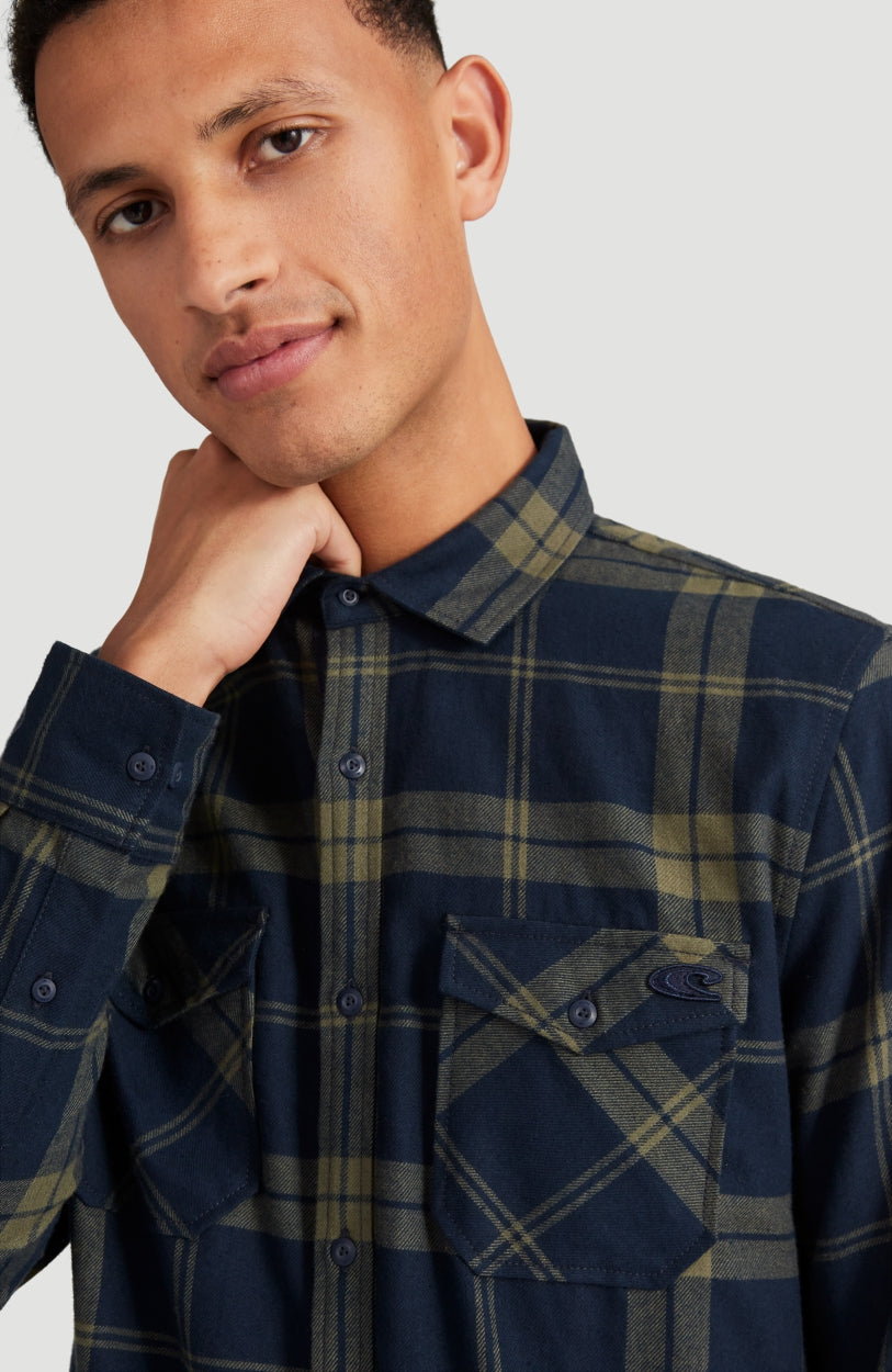 Check Flannel Shirt | Green With