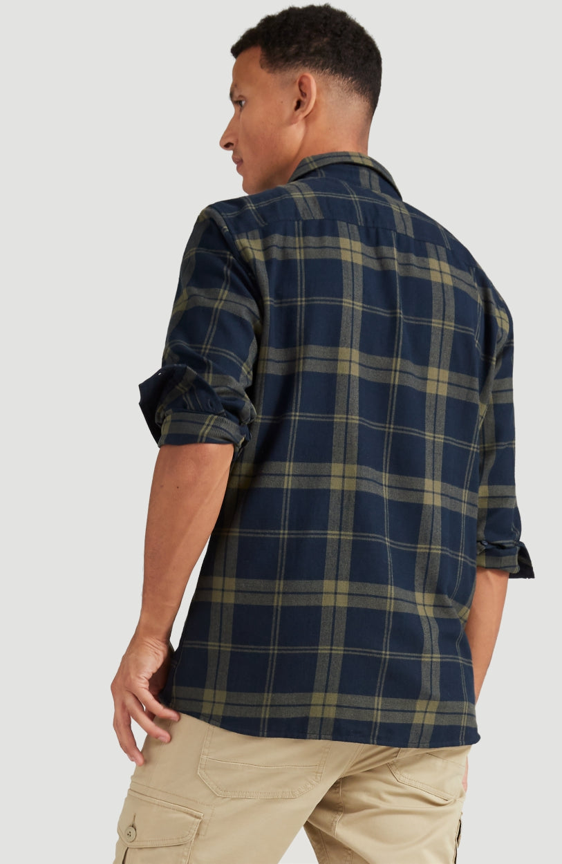 Check Flannel Shirt | Green With