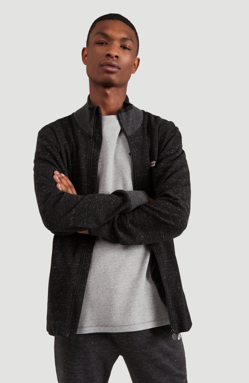 2-Knit Full Zip Cardigan | BlackOut - A