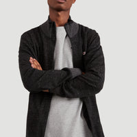 2-Knit Full Zip Cardigan | BlackOut - A