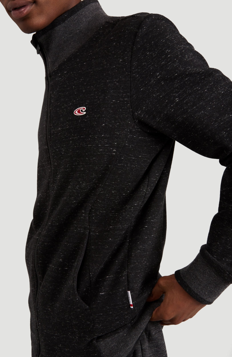 2-Knit Full Zip Cardigan | BlackOut - A