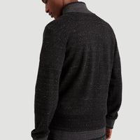 2-Knit Full Zip Cardigan | BlackOut - A