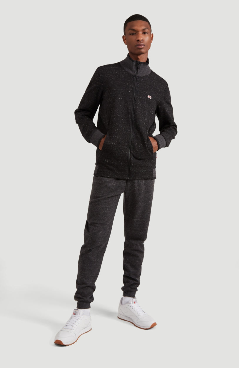 2-Knit Full Zip Cardigan | BlackOut - A