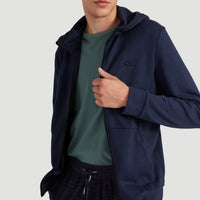 2-Knit Full Zip Hoodie | Ink Blue -A