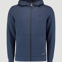 2-Knit Full Zip Hoodie | Ink Blue -A