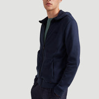 2-Knit Full Zip Hoodie | Ink Blue -A