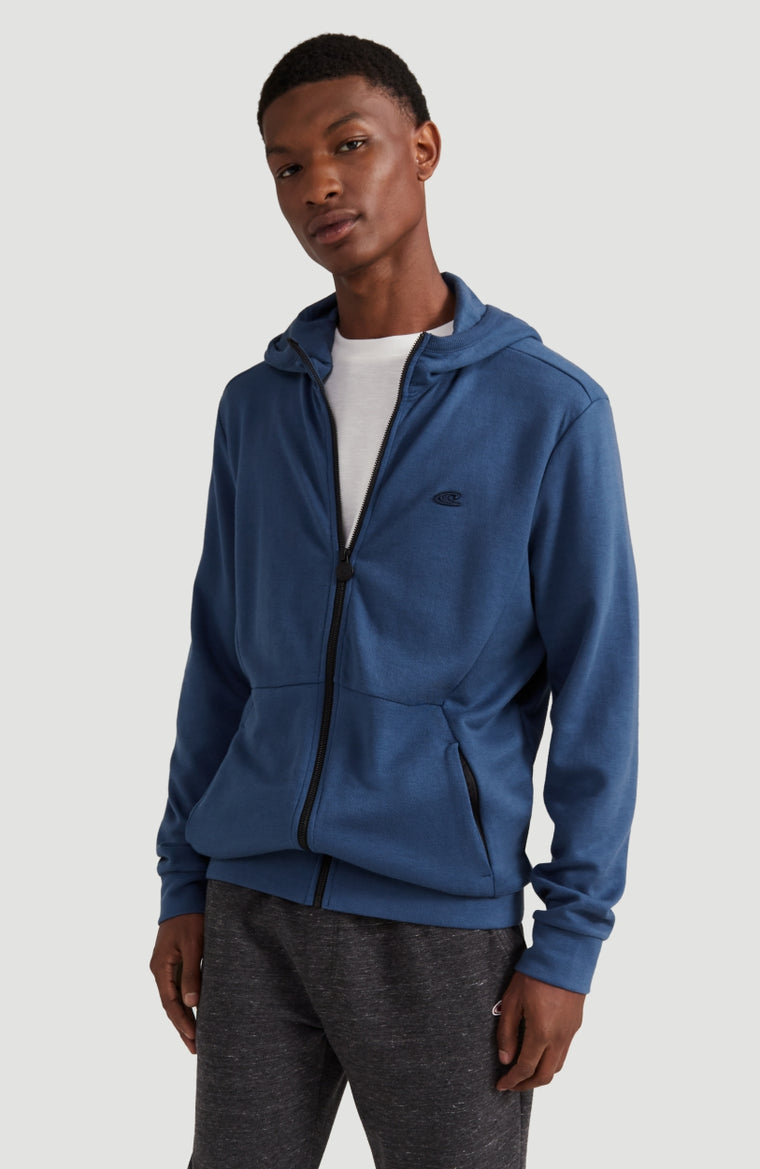 2-Knit Full Zip Hoodie | Ensign Blue -A