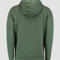 2-Knit Full Zip Hoodie | Dark Green Melee