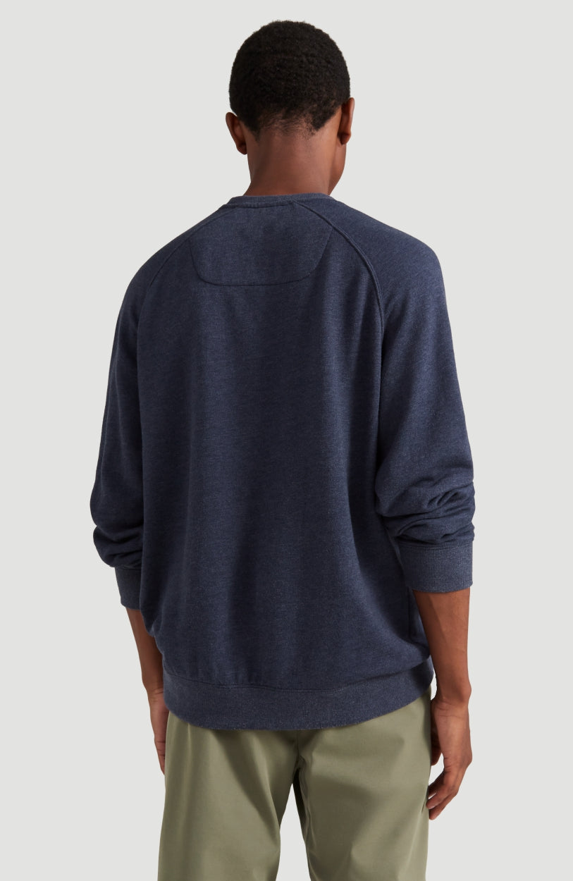 Color Grindle Crew Neck Sweatshirt | Ink Blue -A