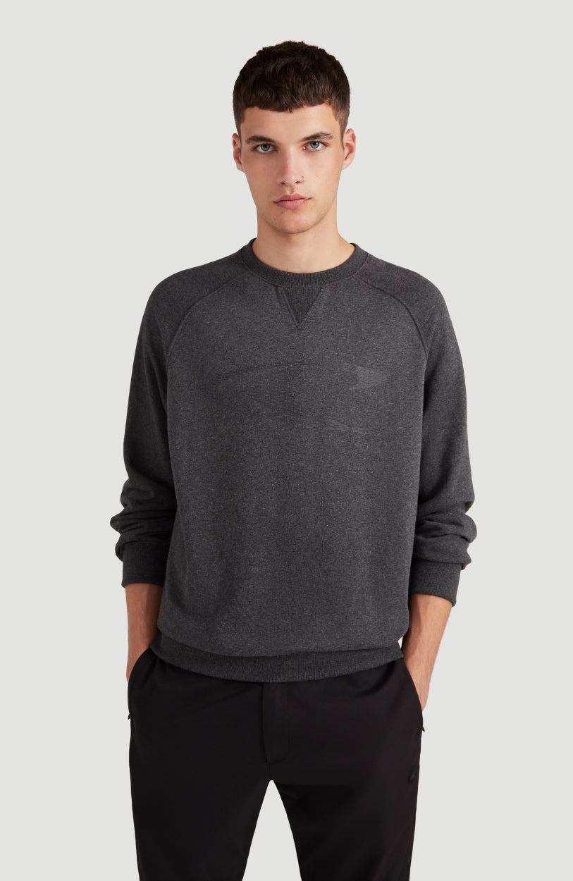 Color Grindle Crew Neck Sweatshirt | Dark Grey Melee -A
