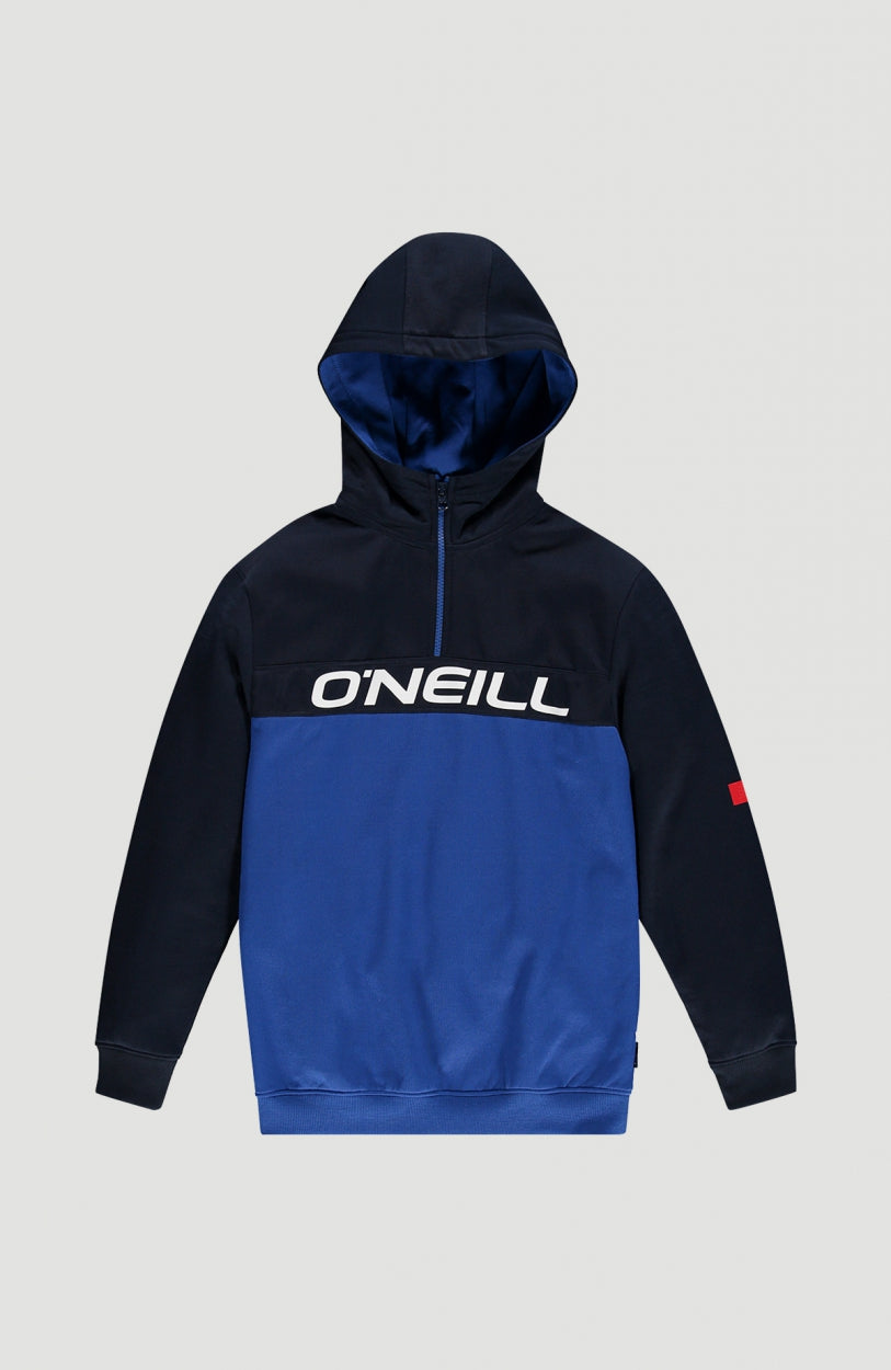 Half Zip Anorak Hoodie | Ink Blue -A