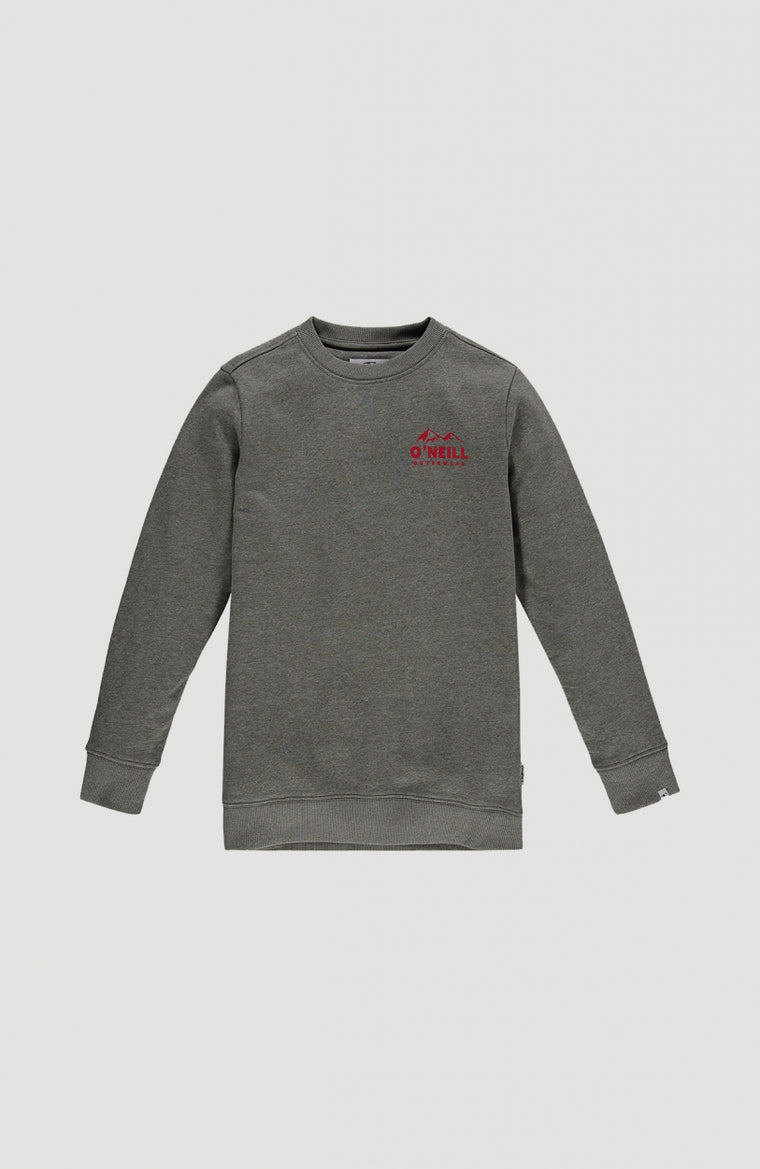 Cali Outdoor Crew Sweatshirt | Dark Green Melee