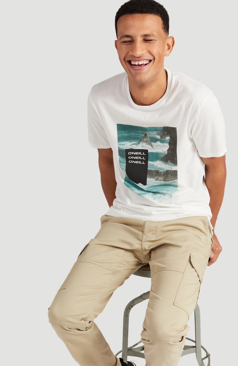 Cali Ocean T-Shirt | Powder White