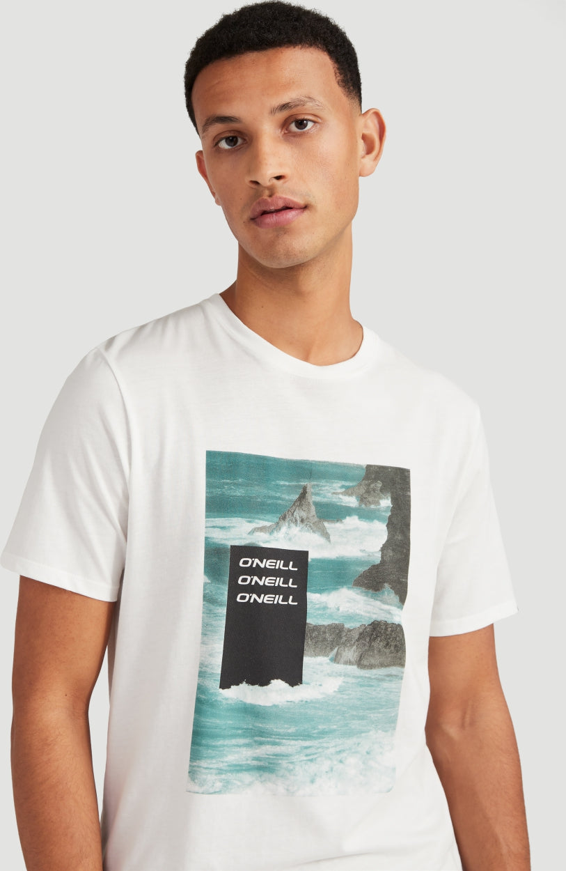 Cali Ocean T-Shirt | Powder White