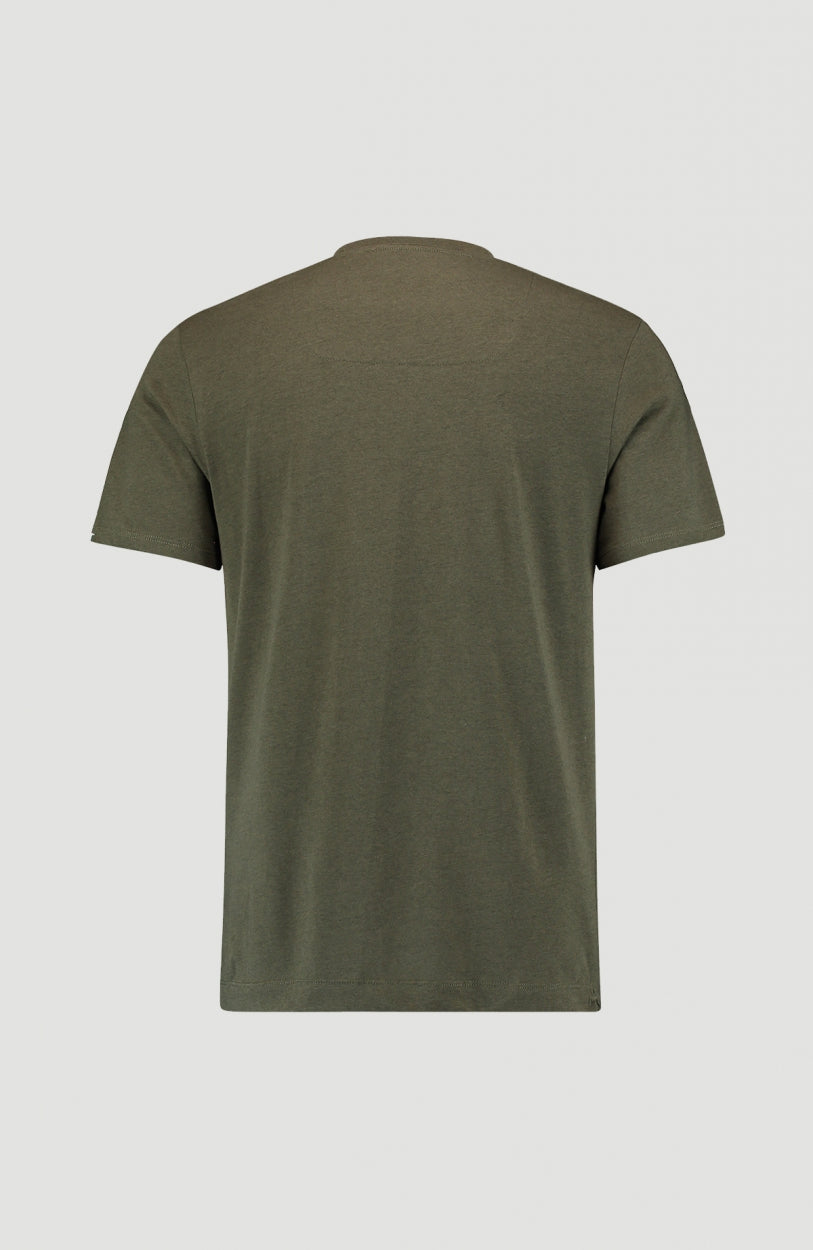 Cali Ocean T-Shirt | Dark Green Melee