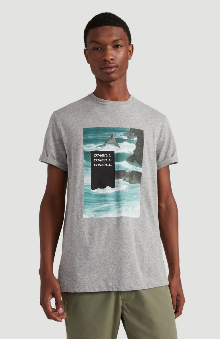Cali Ocean T-Shirt | Silver Melee -A