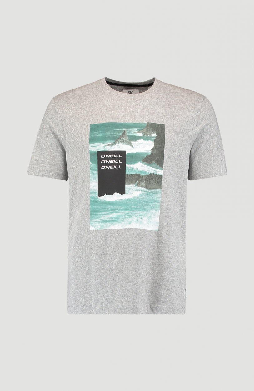 Cali Ocean T-Shirt | Silver Melee -A