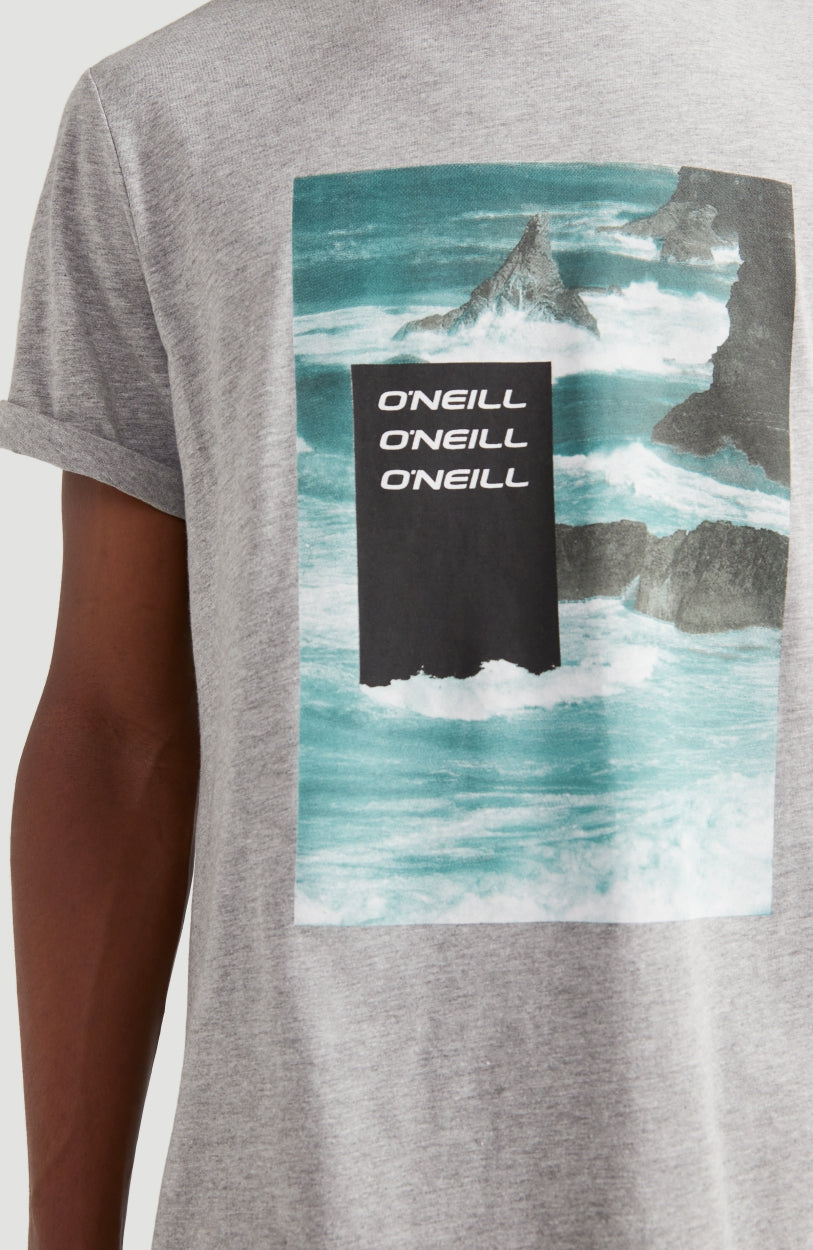 Cali Ocean T-Shirt | Silver Melee -A