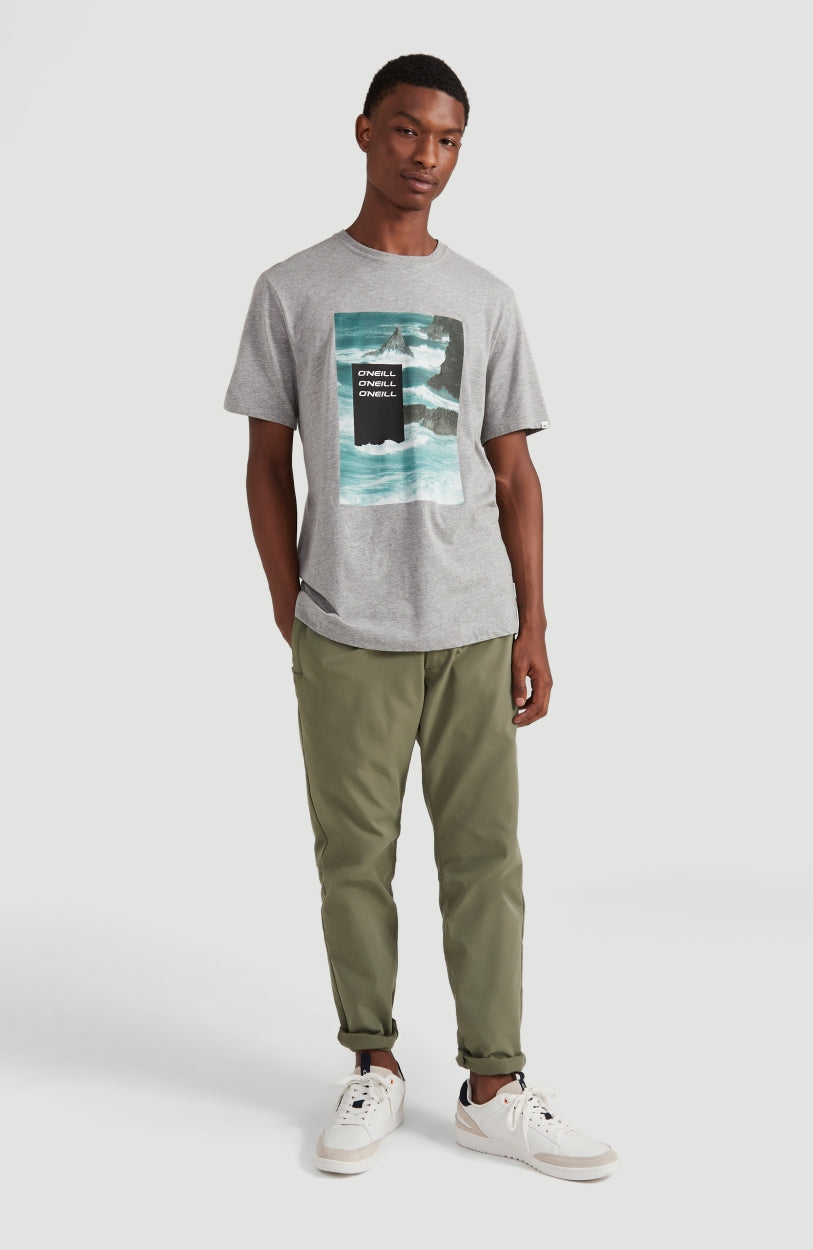 Cali Ocean T-Shirt | Silver Melee -A