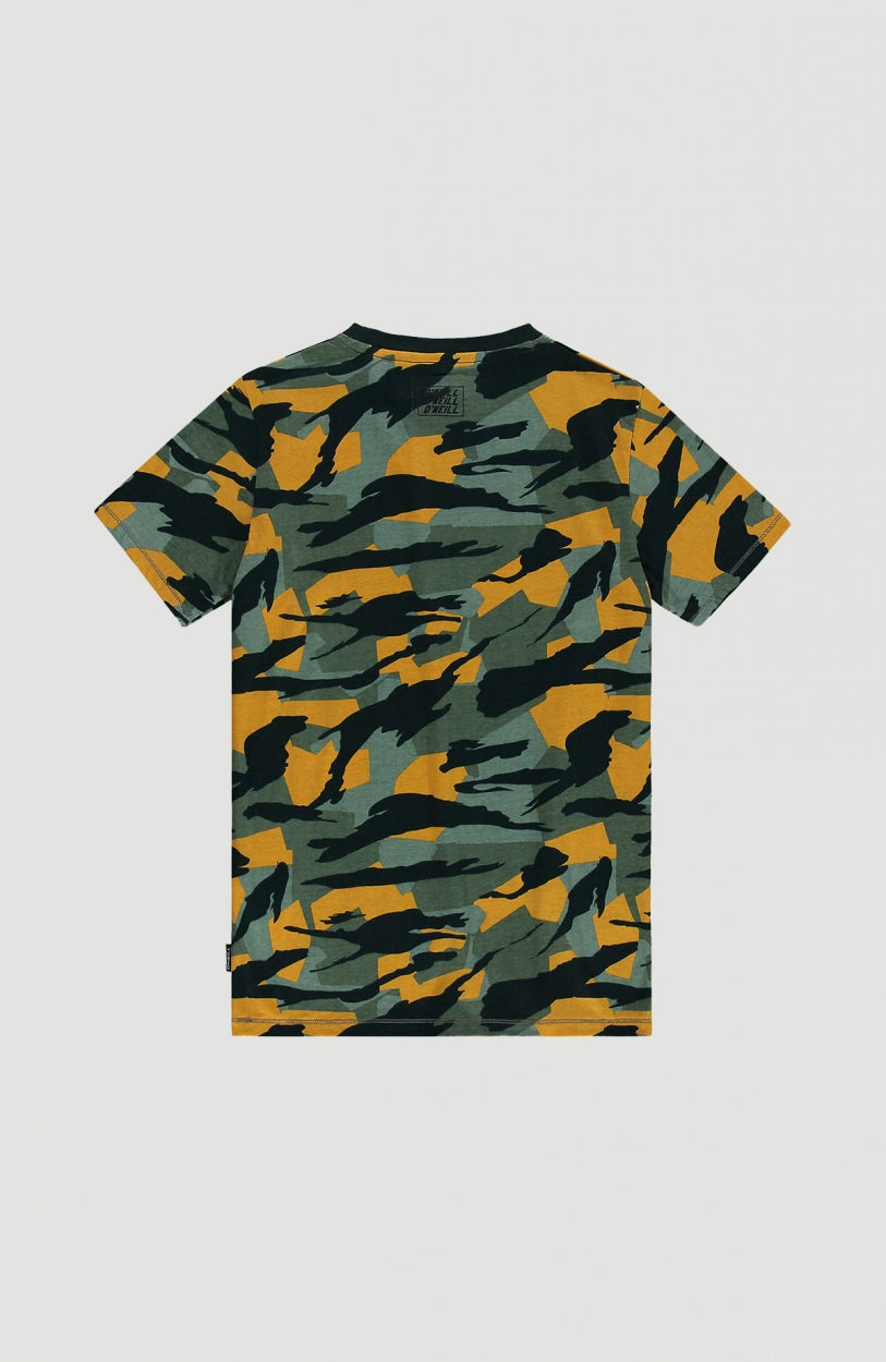 All Over Printed Shortsleeve T-Shirt | Green With