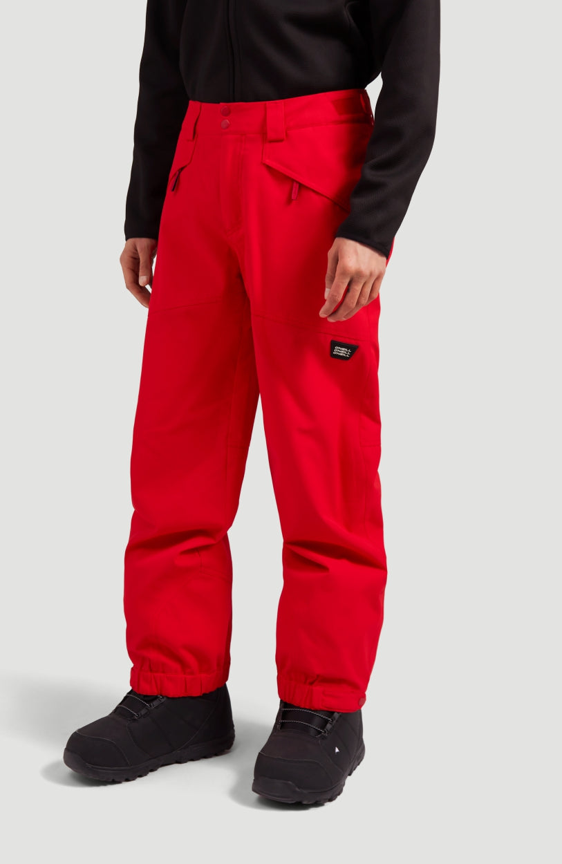 Cuffed Snow Pants | Fiery Red -A
