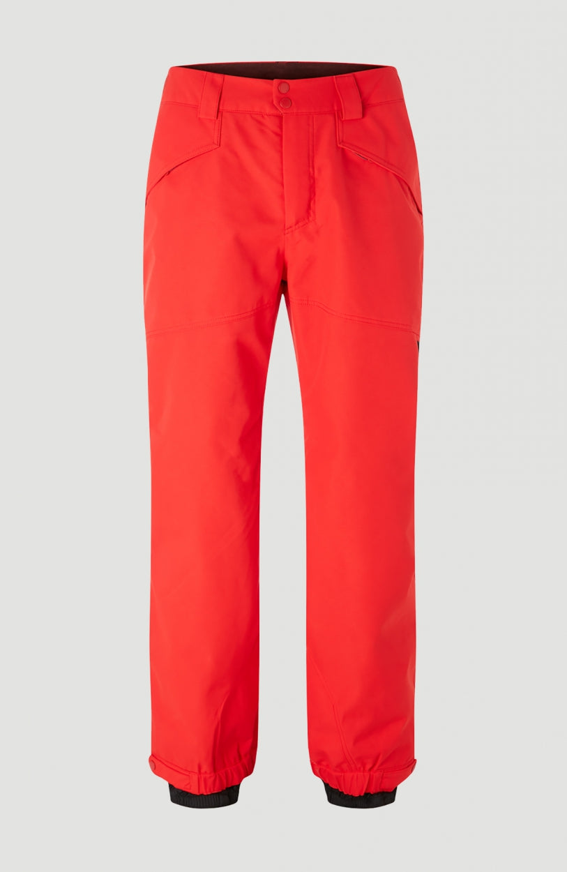 Cuffed Snow Pants | Fiery Red -A