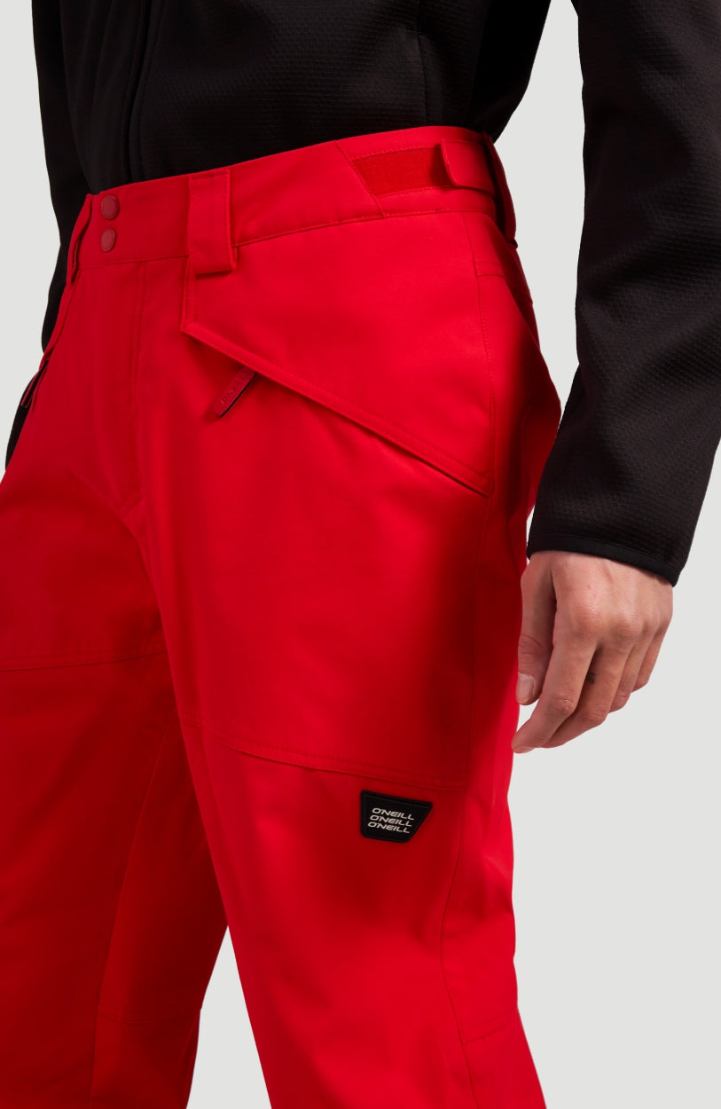 Cuffed Snow Pants | Fiery Red -A