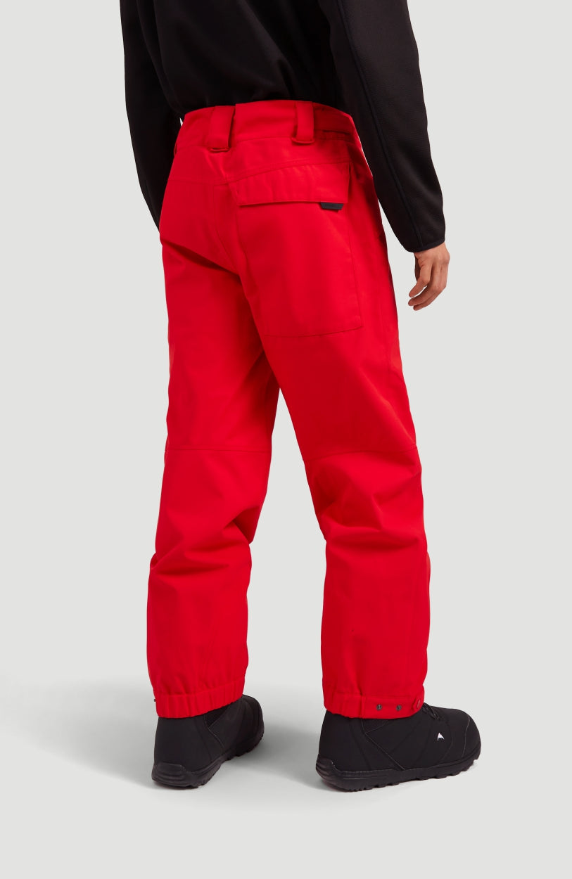 Cuffed Snow Pants | Fiery Red -A
