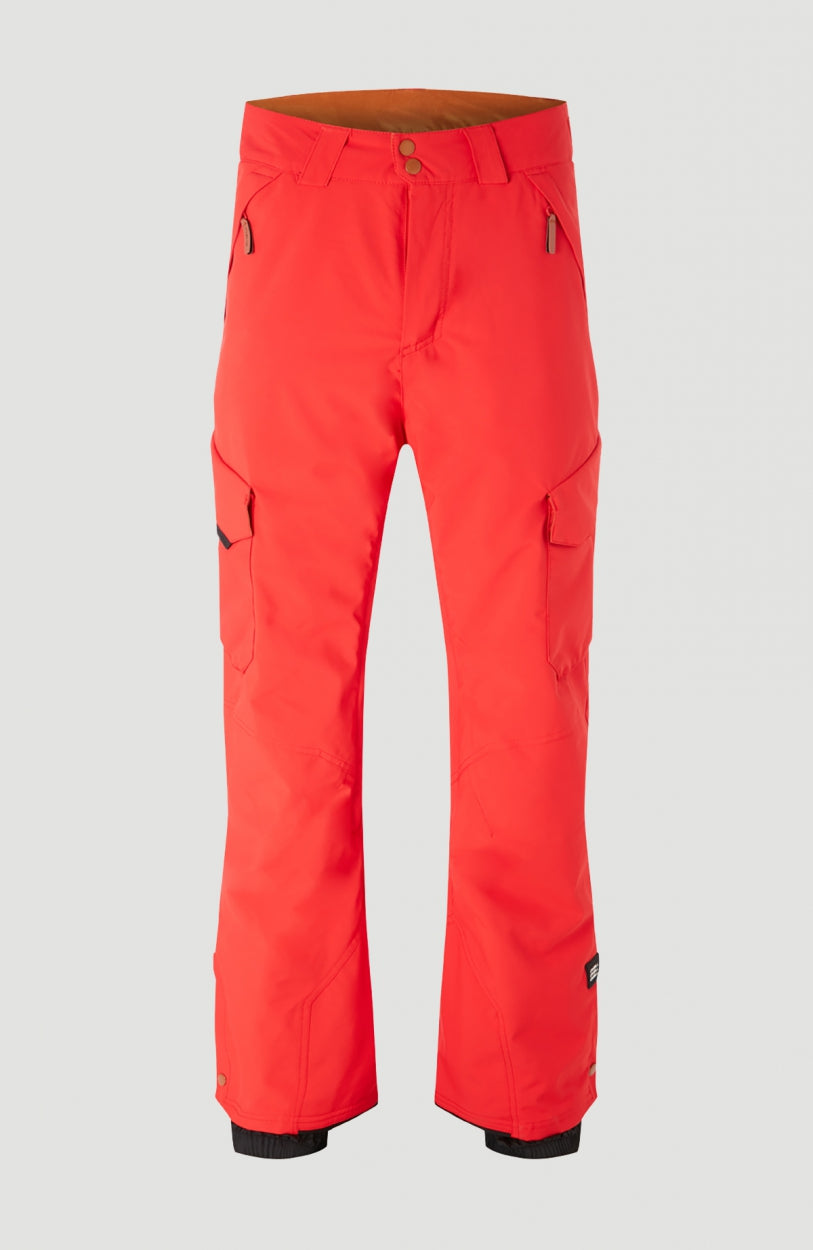 Cargo Snow Pants | Fiery Red -A