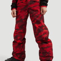 All Over Print Snow Pants | Red With