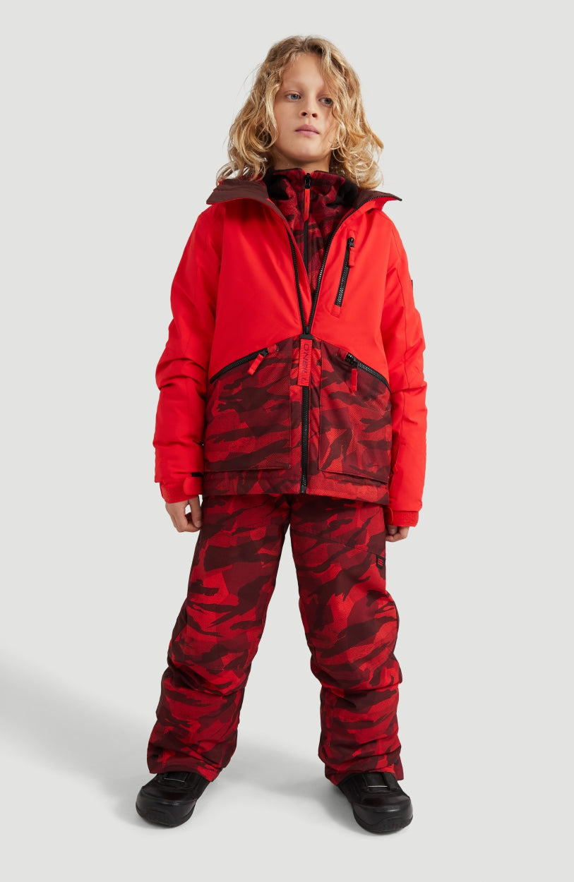 All Over Print Snow Pants | Red With
