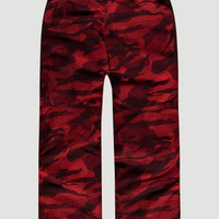 All Over Print Snow Pants | Red With