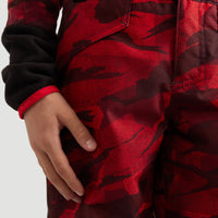 All Over Print Snow Pants | Red With