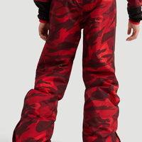 All Over Print Snow Pants | Red With