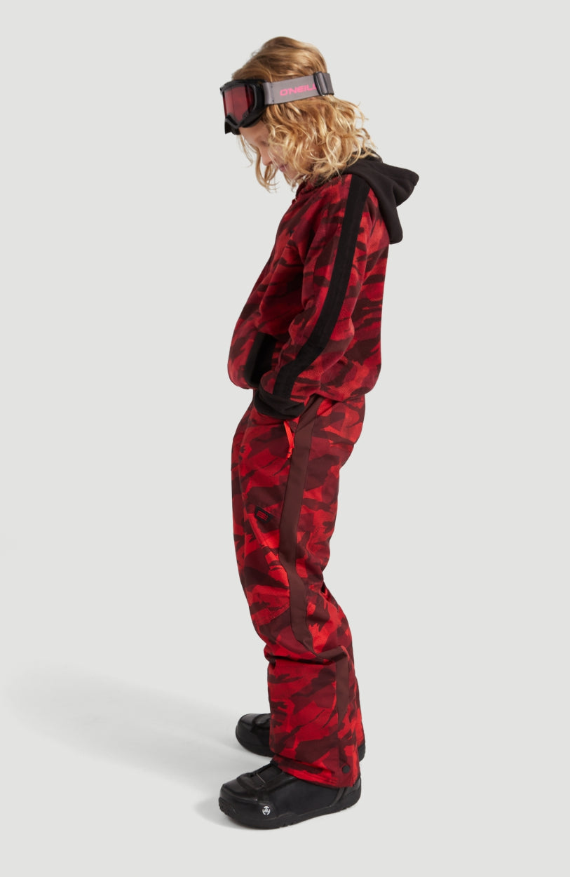 All Over Print Snow Pants | Red With