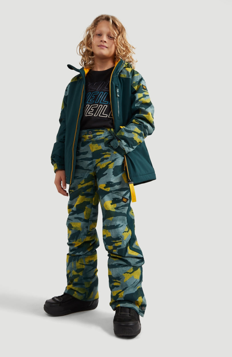 All Over Print Snow Pants | Green With