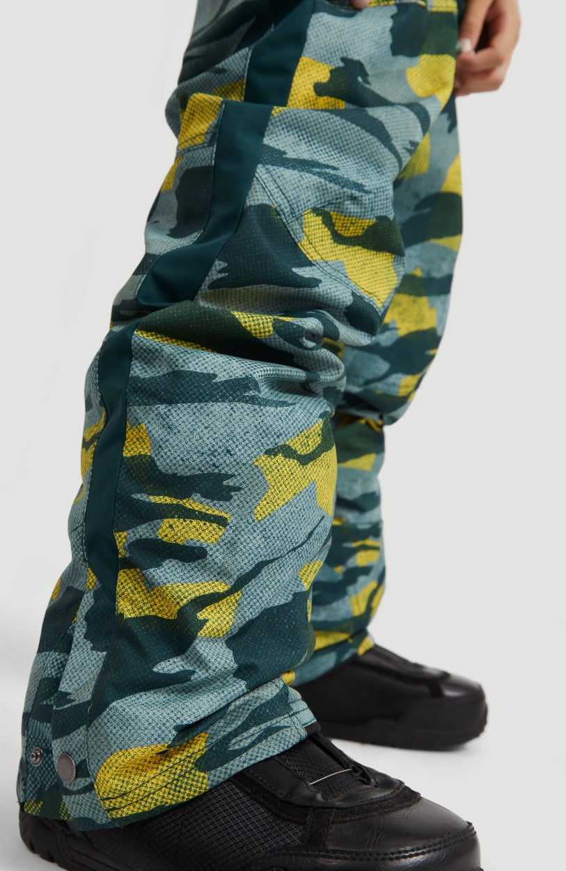 All Over Print Snow Pants | Green With