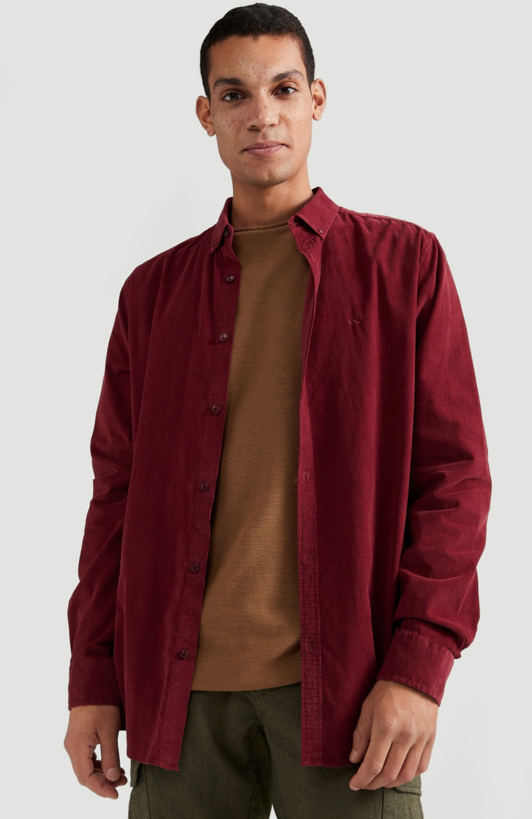 Babycord Shirt | Haute Red -A